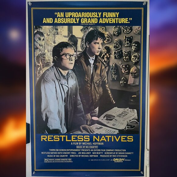 RESTLESS NATIVES (1986) - ORIGINAL SINGLE SIDED MOVIE POSTER - Picture 1 of 2